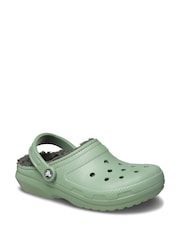 Crocs Green Classic Lined Clogs - Image 4 of 5