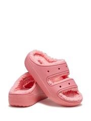 Rosa - Sandalias clásicas con forro de piel sintética Cozzzy de Crocs - Imagen 5 de 5