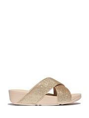 Fitflop Lulu Glitterball Cross Slides - Image 1 of 3
