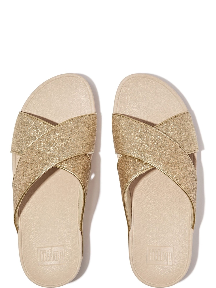 Fitflop Lulu Glitterball Cross Slides - Image 2 of 3