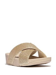 Fitflop Lulu Glitterball Cross Slides - Image 3 of 3