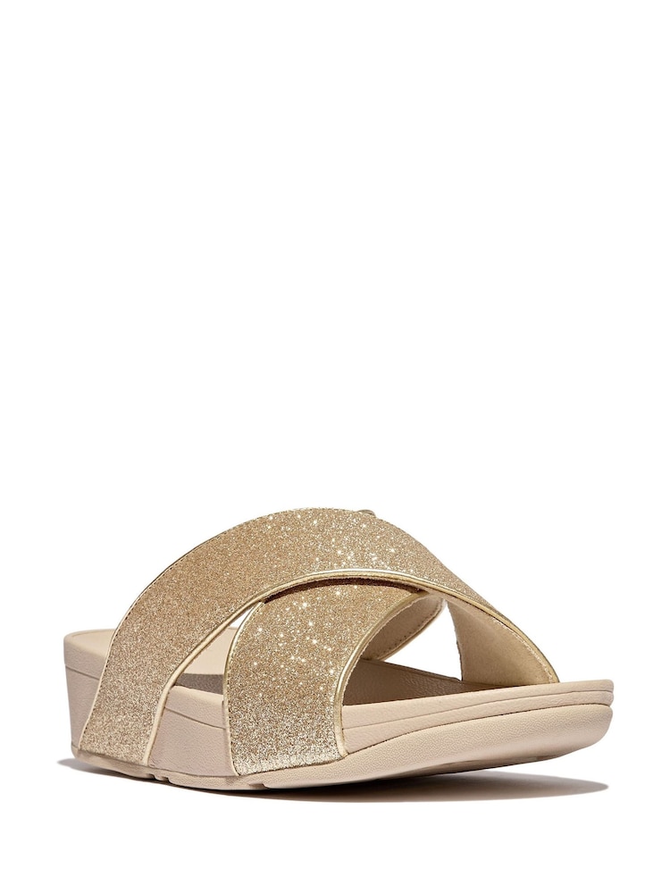 Fitflop Lulu Glitterball Cross Slides - Image 3 of 3