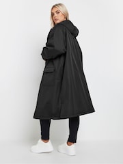 Yours Curve Black Waterproof Fleece Lined Robe - Image 3 of 5