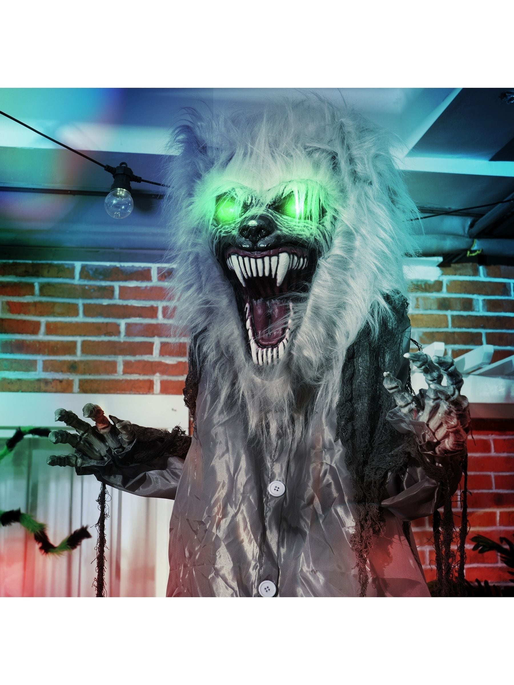 Homcom Animated Skeleton Werewolf Halloween Prop 7Ft - Image 10