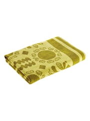 Christy Lime Green Amalfi Mediterranean 100% Cotton Beach Towel - Image 3 of 5