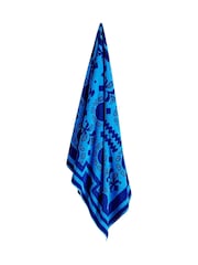 Christy Blue Amalfi Mediterranean 100% Cotton Beach Towel - Image 2 of 5