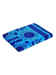 Christy Blue Amalfi Mediterranean 100% Cotton Beach Towel - Image 3 of 5