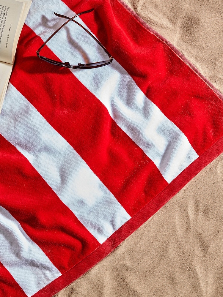 Christy Cabana Stripe 100% Cotton Beach Towel - Imagem 1 de 5