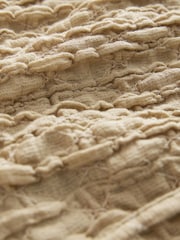 Khaki Green Textured Drawstring Shorts - Image 7 of 7