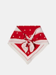 Mint Velvet Red Polka Dot Print Scarf - Image 1 of 4