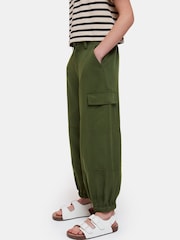 Whistles Green Kids Little Grace Cargo Trousers - Image 2 of 5