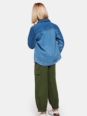 Whistles Green Kids Little Grace Cargo Trousers - Image 3 of 5