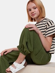 Whistles Green Kids Little Grace Cargo Trousers - Image 4 of 5