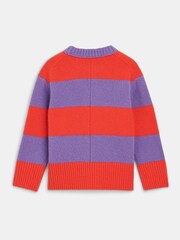 Whistles Red Kids Stripe Knitted Jumper - Image 2 of 3