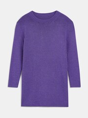 Whistles Purple Kids Annie Sparkle Knit Dress - Image 5 of 5