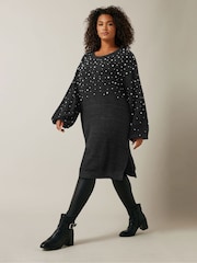 Evans Pearl Trim Dress - Image 3 of 5