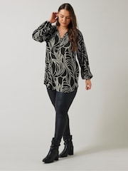 Evans Geometric Print Boho Blouse - Image 2 of 5