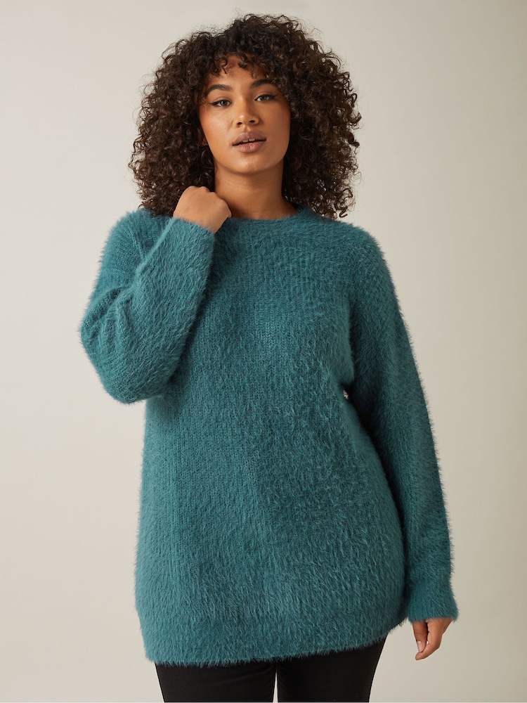 Evans Cat Feather Jumper - Image 1 of 4 Evans Cat Feather Jumper - Image 1 of 4