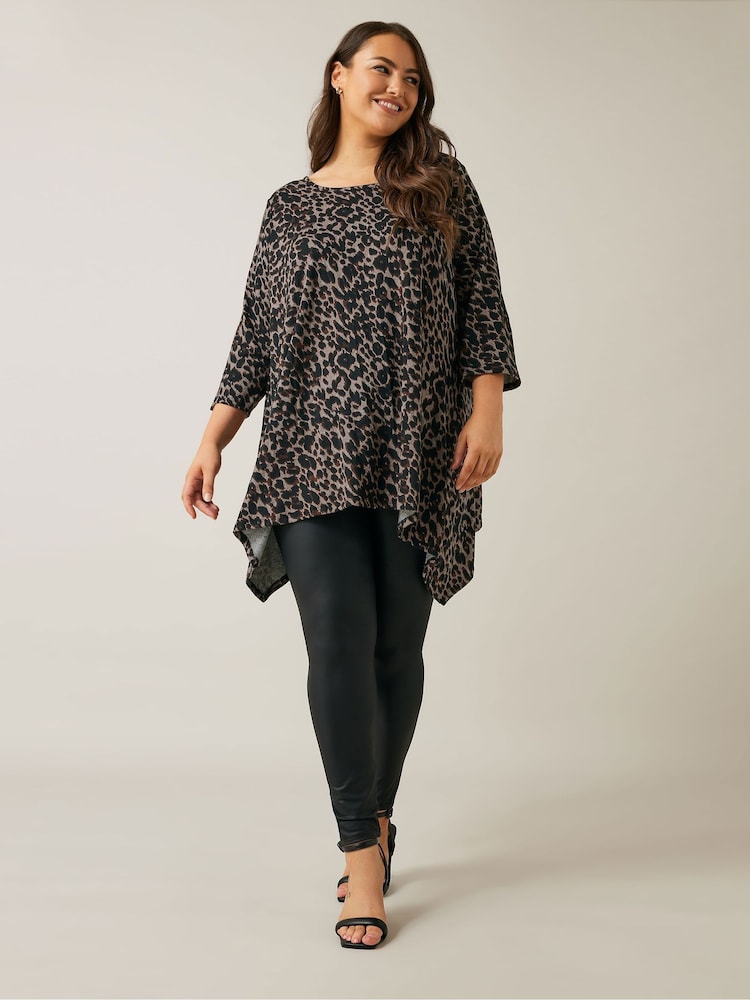 Evans Drop Pocket Brown Tunic - Image 2 of 5