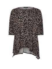 Evans Drop Pocket Brown Tunic - Image 5 of 5
