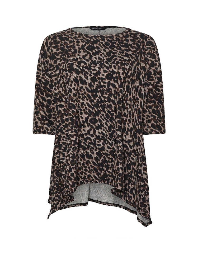 Evans Drop Pocket Brown Tunic - Image 5 of 5