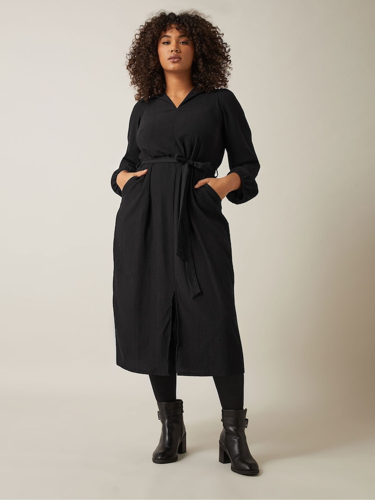 Evans Jersey Crepe Black Dress - Image 1 of 5