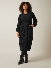 Evans Jersey Crepe Black Dress - Image 2 of 5