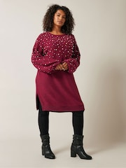 Evans Pearl Trim Dress - Image 1 of 5
