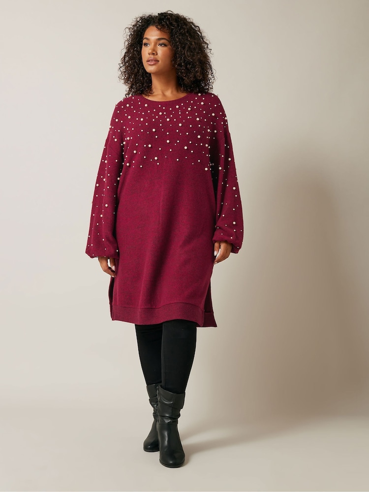 Evans Pearl Trim Dress - Image 2 of 5