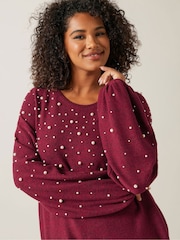 Evans Pearl Trim Dress - Image 4 of 5