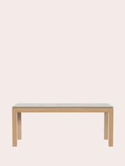 Laura Ashley Washed Oak Braystone 6-8 Seater Fixed Dining Table - Image 3 of 5