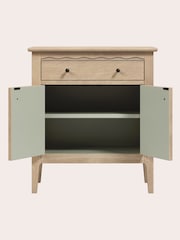 Laura Ashley Washed Oak Calford 2 Door 1 Drawer Cabinet - Image 5 of 6