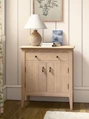 Laura Ashley Washed Oak Calford 2 Door 1 Drawer Cabinet - Image 6 of 6