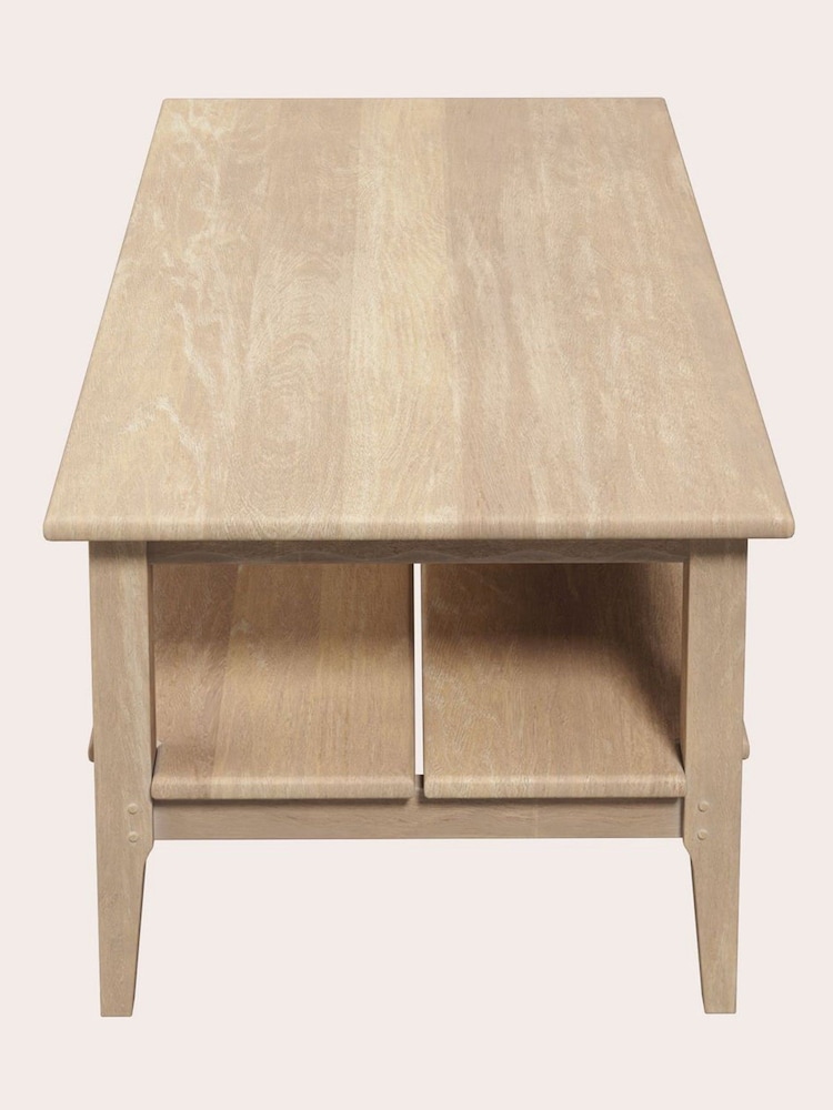 Laura Ashley Washed Oak Calford Coffee Table - Image 4 of 4