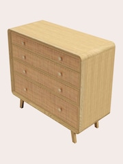 Laura Ashley Natural Millen 4 Drawer Chest of Drawers - Image 4 of 4