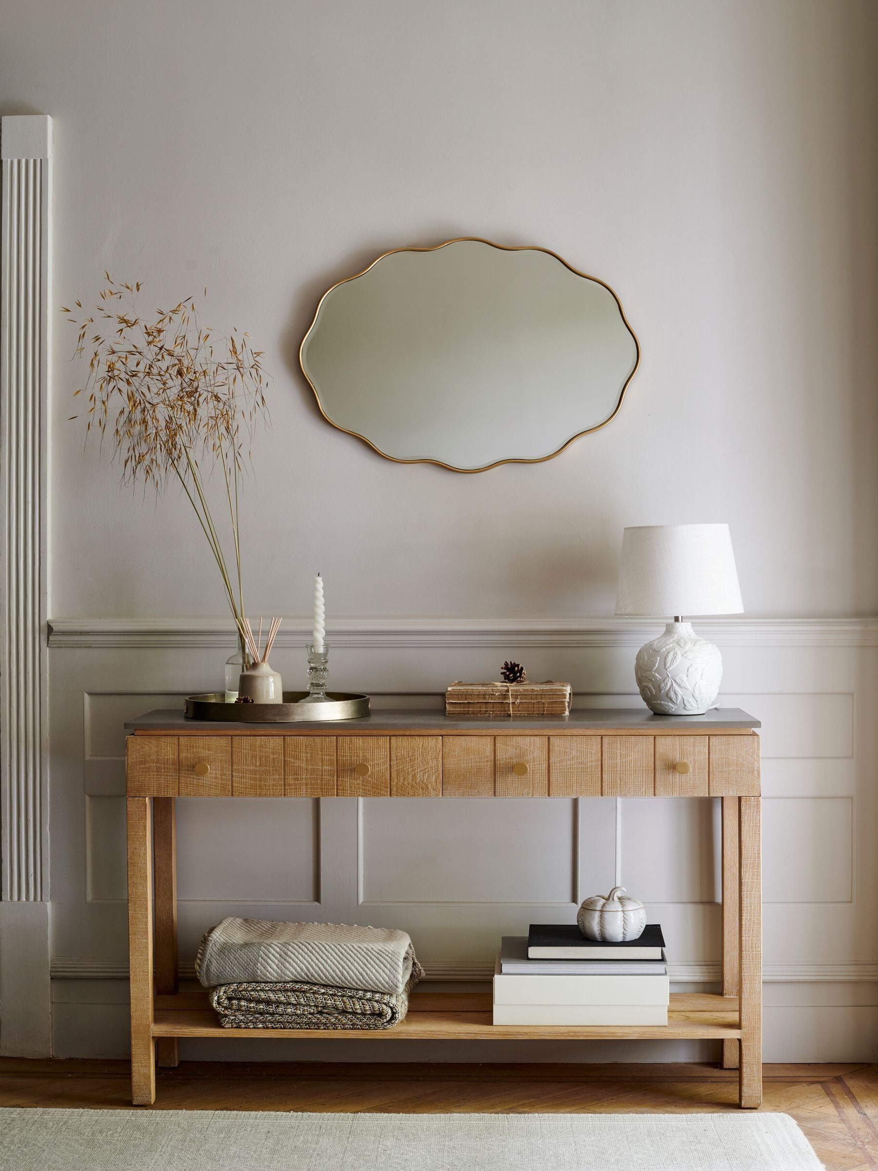 Laura Ashley Dove Grey Northall Console Table