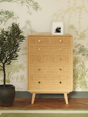 Laura Ashley Natural 1 Millen 6 Drawer Chest of Drawers - Image 1 of 4