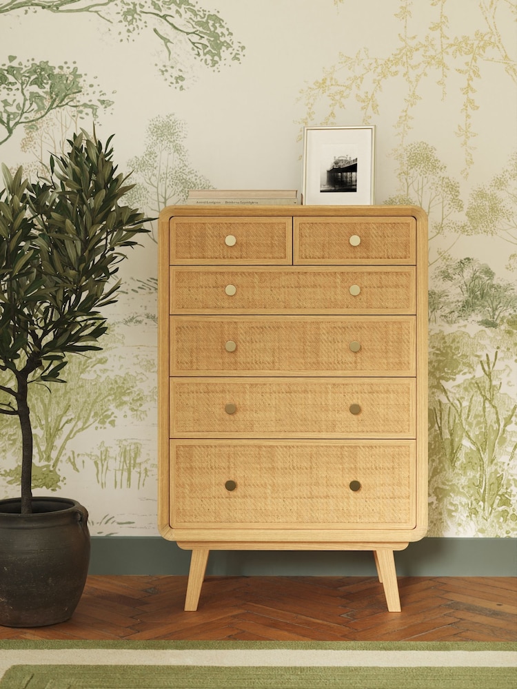 Laura Ashley Natural 1 Millen 6 Drawer Chest of Drawers - Image 1 of 4