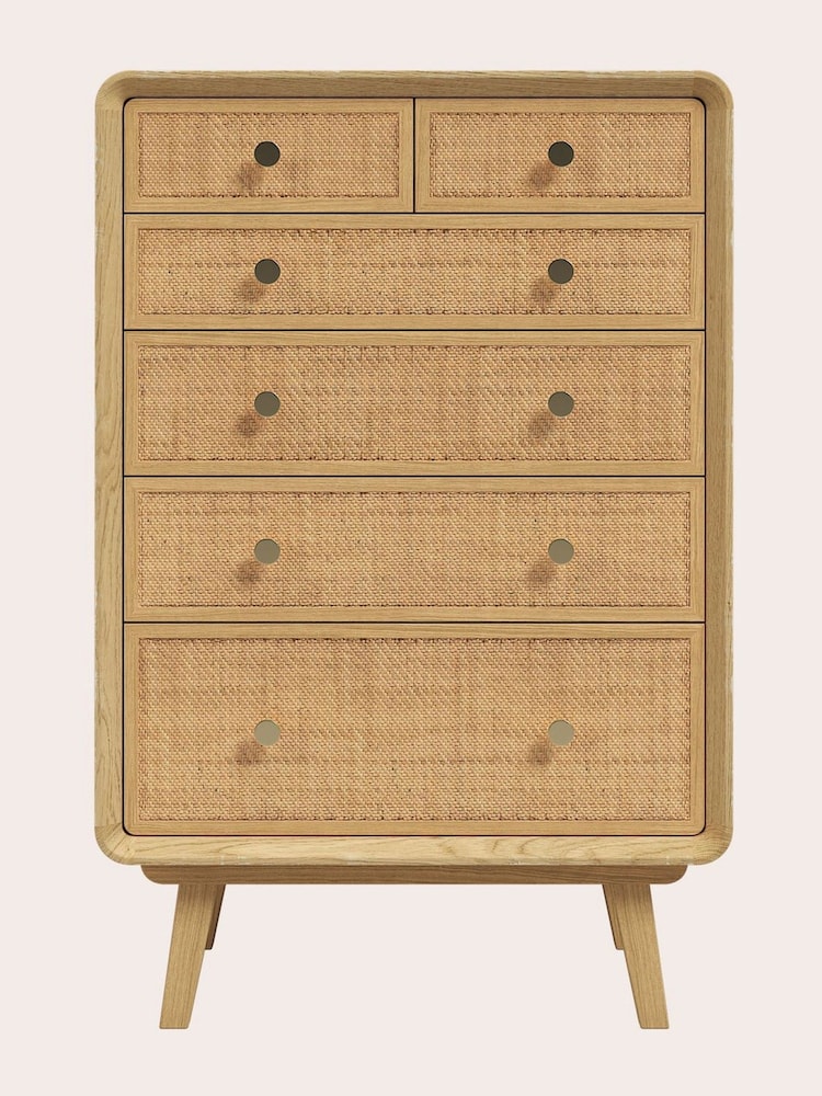 Laura Ashley Natural 1 Millen 6 Drawer Chest of Drawers - Image 2 of 4