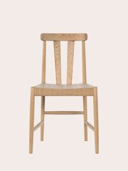 Laura Ashley Washed Oak Braystone Pair Of Dining Chairs - Image 2 of 5