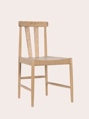 Laura Ashley Washed Oak Braystone Pair Of Dining Chairs - Image 3 of 5