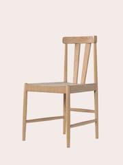 Laura Ashley Washed Oak Braystone Pair Of Dining Chairs - Image 4 of 5