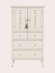 Laura Ashley Antique White Annaside 2 Door 4 Drawer Cabinet - Image 2 of 6