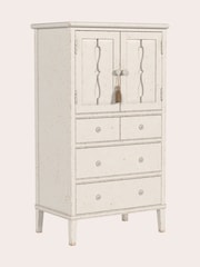 Laura Ashley Antique White Annaside 2 Door 4 Drawer Cabinet - Image 3 of 6