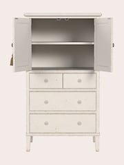 Laura Ashley Antique White Annaside 2 Door 4 Drawer Cabinet - Image 5 of 6
