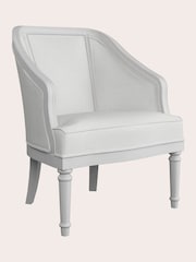 Laura Ashley White Washed Oak Bramford Occasional Chair - Image 2 of 4
