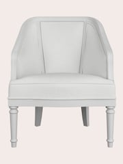 Laura Ashley White Washed Oak Bramford Occasional Chair - Image 3 of 4