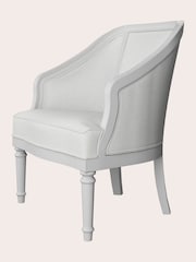 Laura Ashley White Washed Oak Bramford Occasional Chair - Image 4 of 4