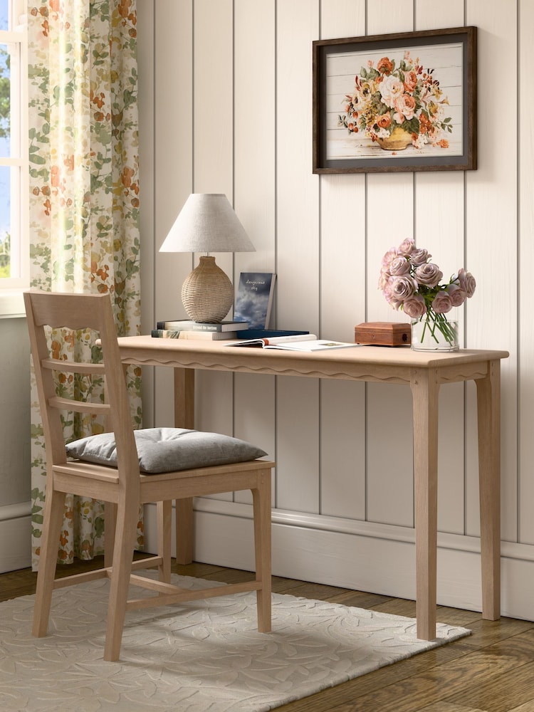 Laura Ashley Washed Oak Calford Desk - Image 2 of 5