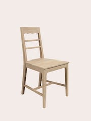 Laura Ashley Washed Oak Calford Pair Of Dining Chairs - Image 4 of 5